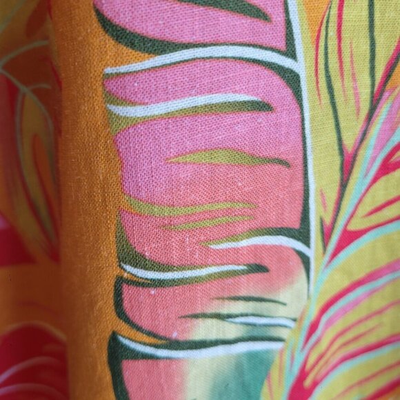 Rachel Roy Linen Rayon Kimono Cover-Up Tropical OS - Picture 6 of 14